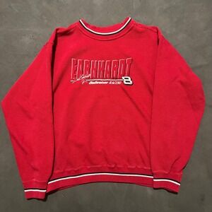 Vintage Chase Authentics Dale Earnhardt Jr Racing Crewneck Sweatshirt Red Mens M